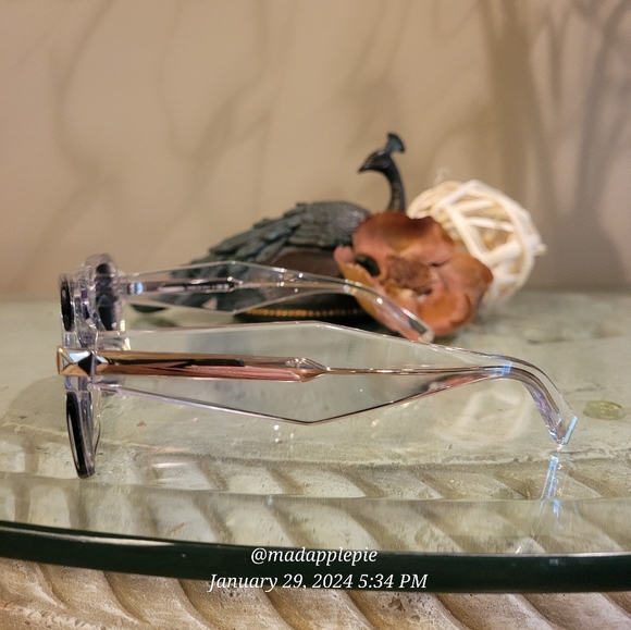 Tiffany & Co. TF4204 Sunglasses Square Clear Studded Luxury Designer MA#708 - Picture 6 of 17